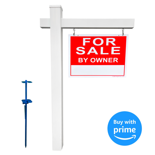 For Sale By Owner Sign Post Kit (Sign Included)